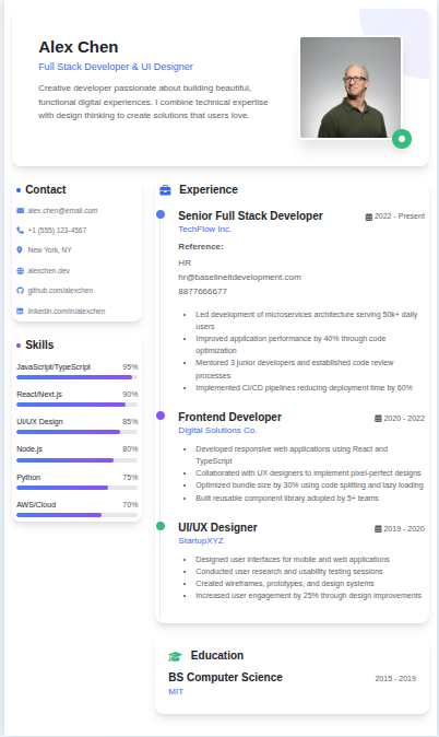 Resume Template Image
